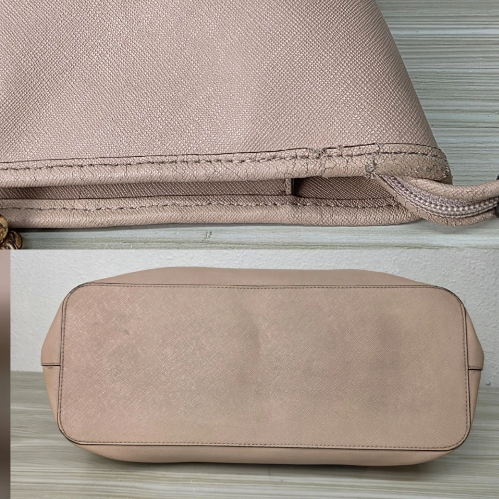 Michael Kors Beige Tote with Chain Straps